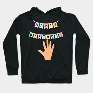 5 five birthday Hoodie